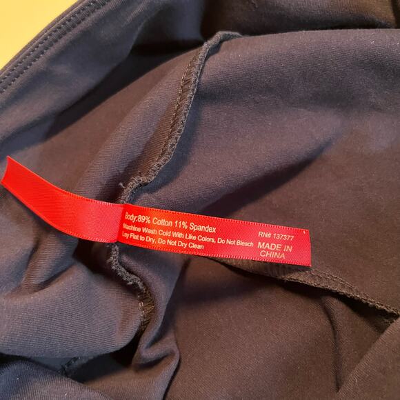 Ruby Ribbon Split Ankle Legging Size XL Navy Blue - Picture 12 of 12